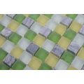 Foshan Wholesale Bright Color Glass and Stone Mosaic Supplies